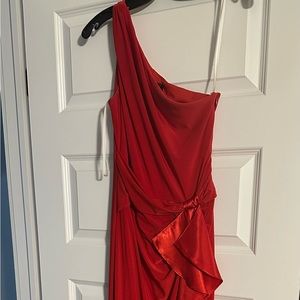 Red gown